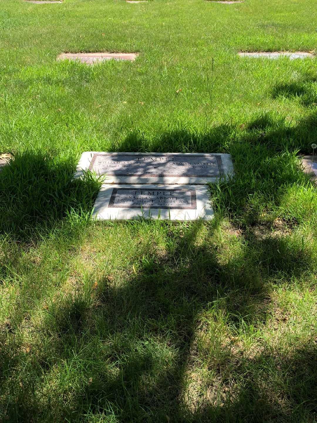 William Abbott Temple's grave. Photo 3