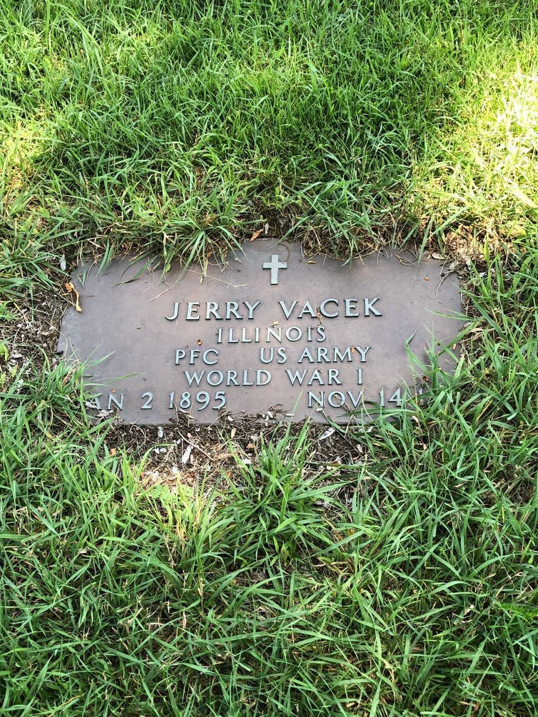 Jerry Vacek's grave. Photo 1