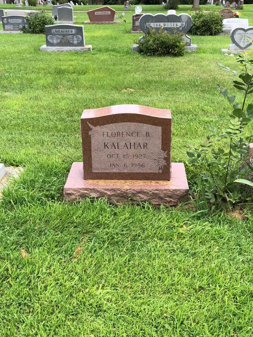 Florence B. Kalahar's grave. Photo 2