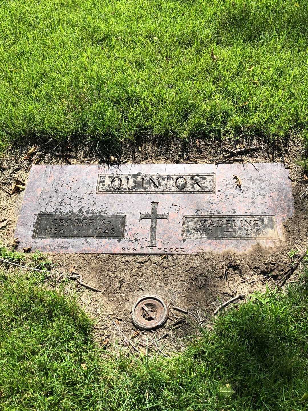 George Quinton Senior's grave. Photo 1