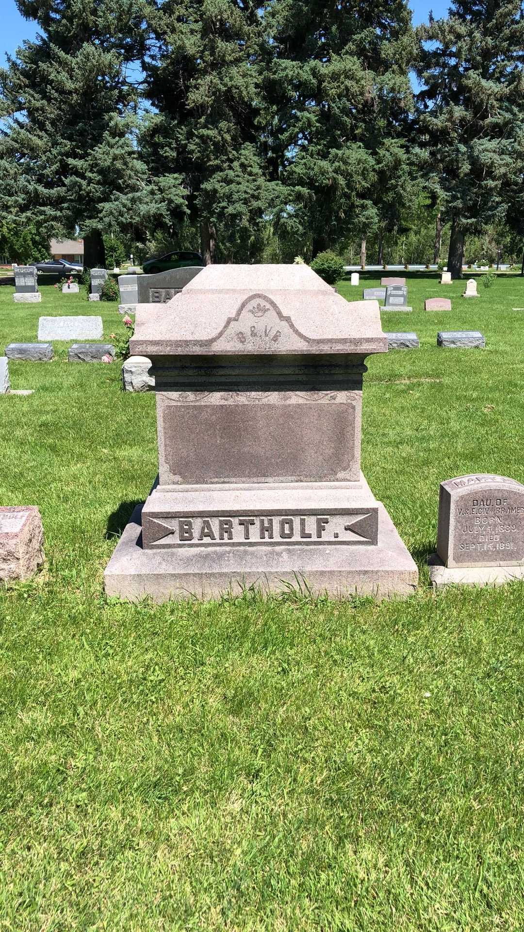 Ella G. Van Bramer Hess's grave. Photo 1