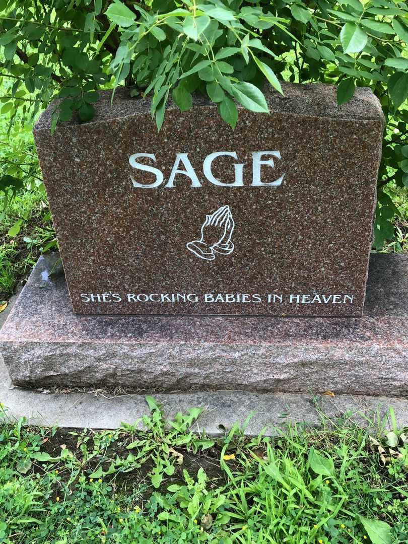 Nadine R. Sage's grave. Photo 1