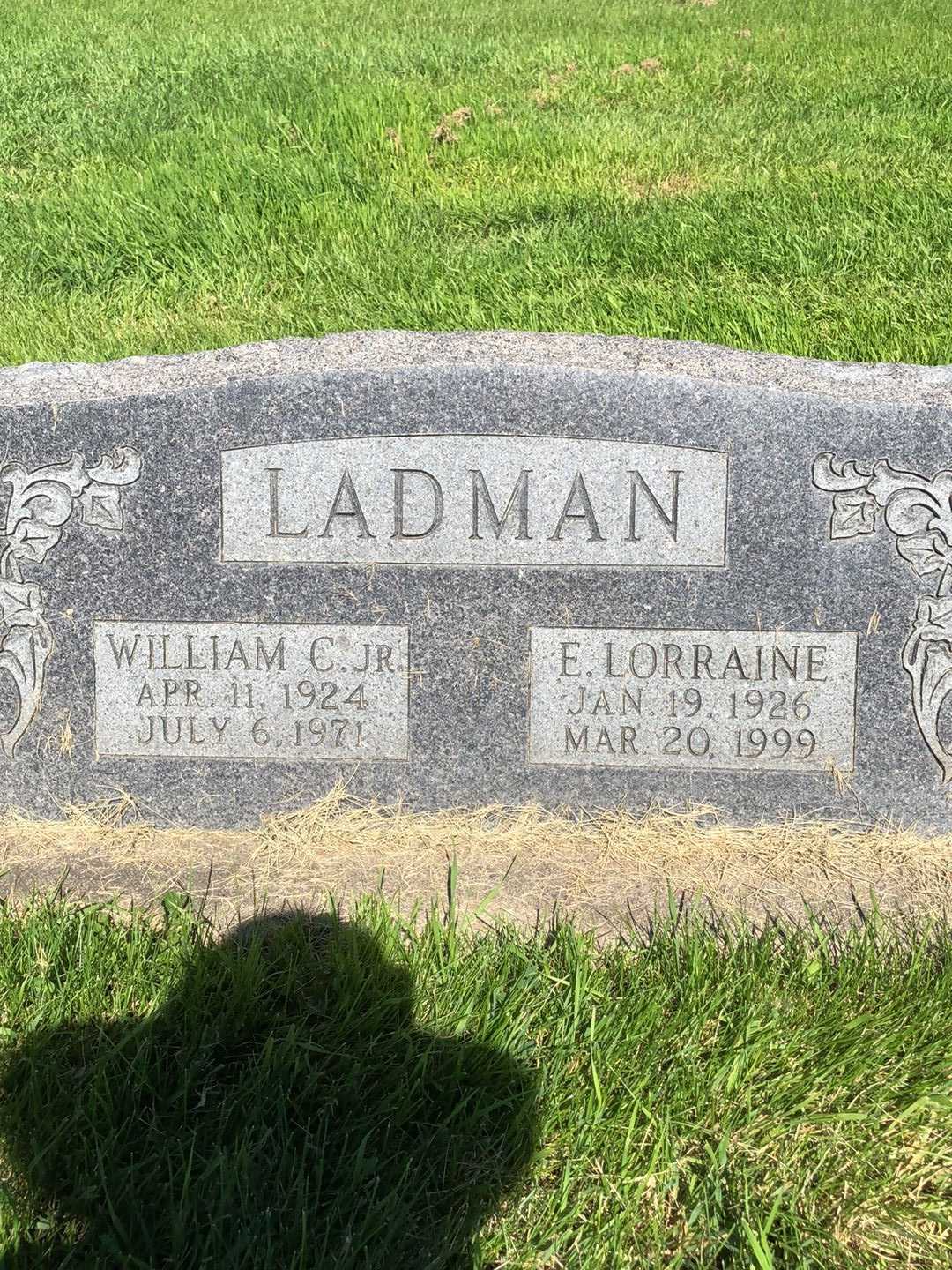 William C. Ladman Junior's grave. Photo 1