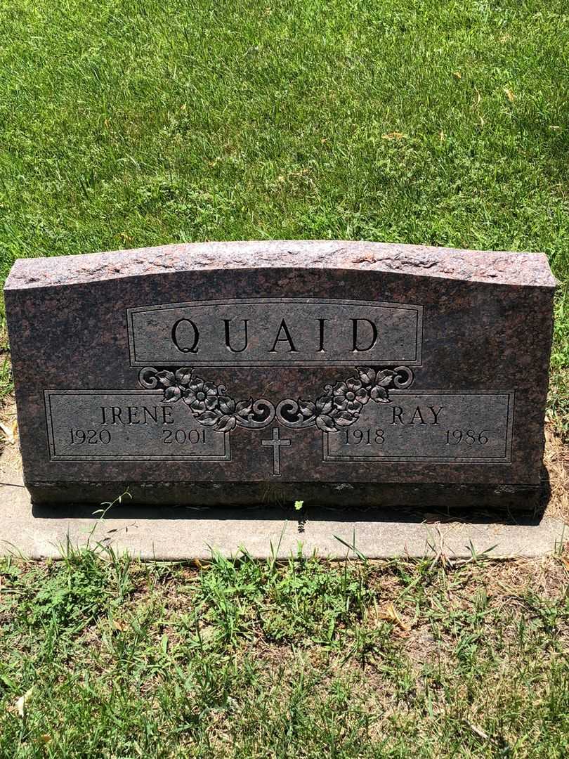 Irene Quaid's grave. Photo 1