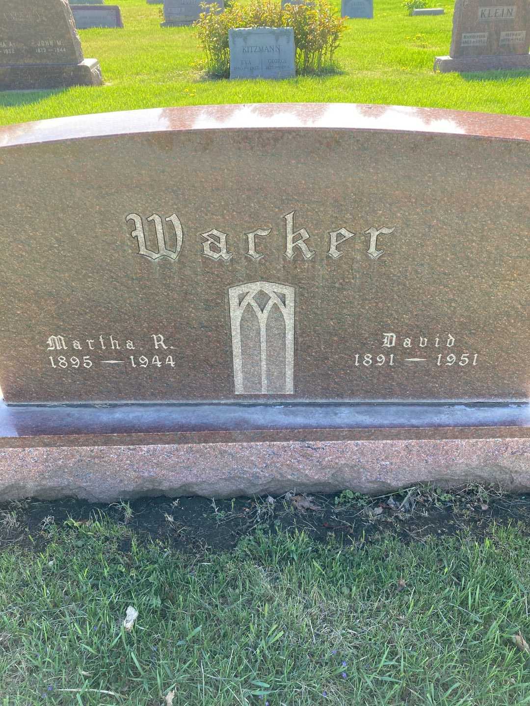 David Wacker's grave. Photo 1