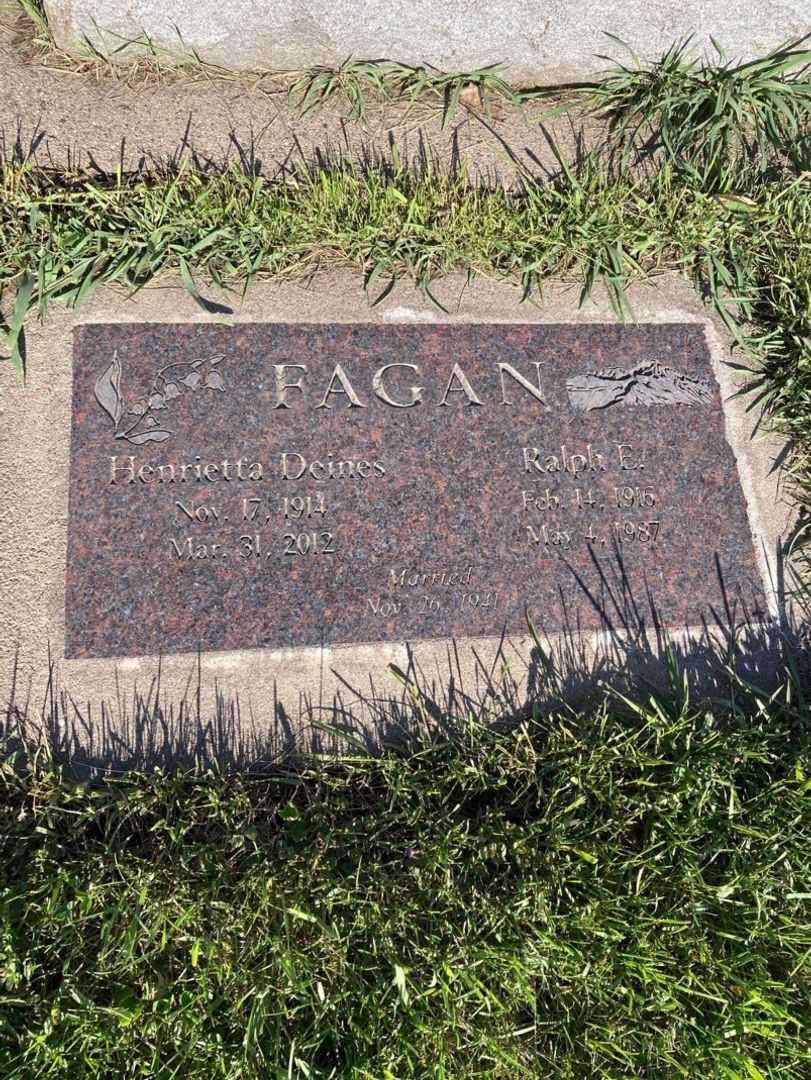 Henrietta Deines Fagan's grave. Photo 5