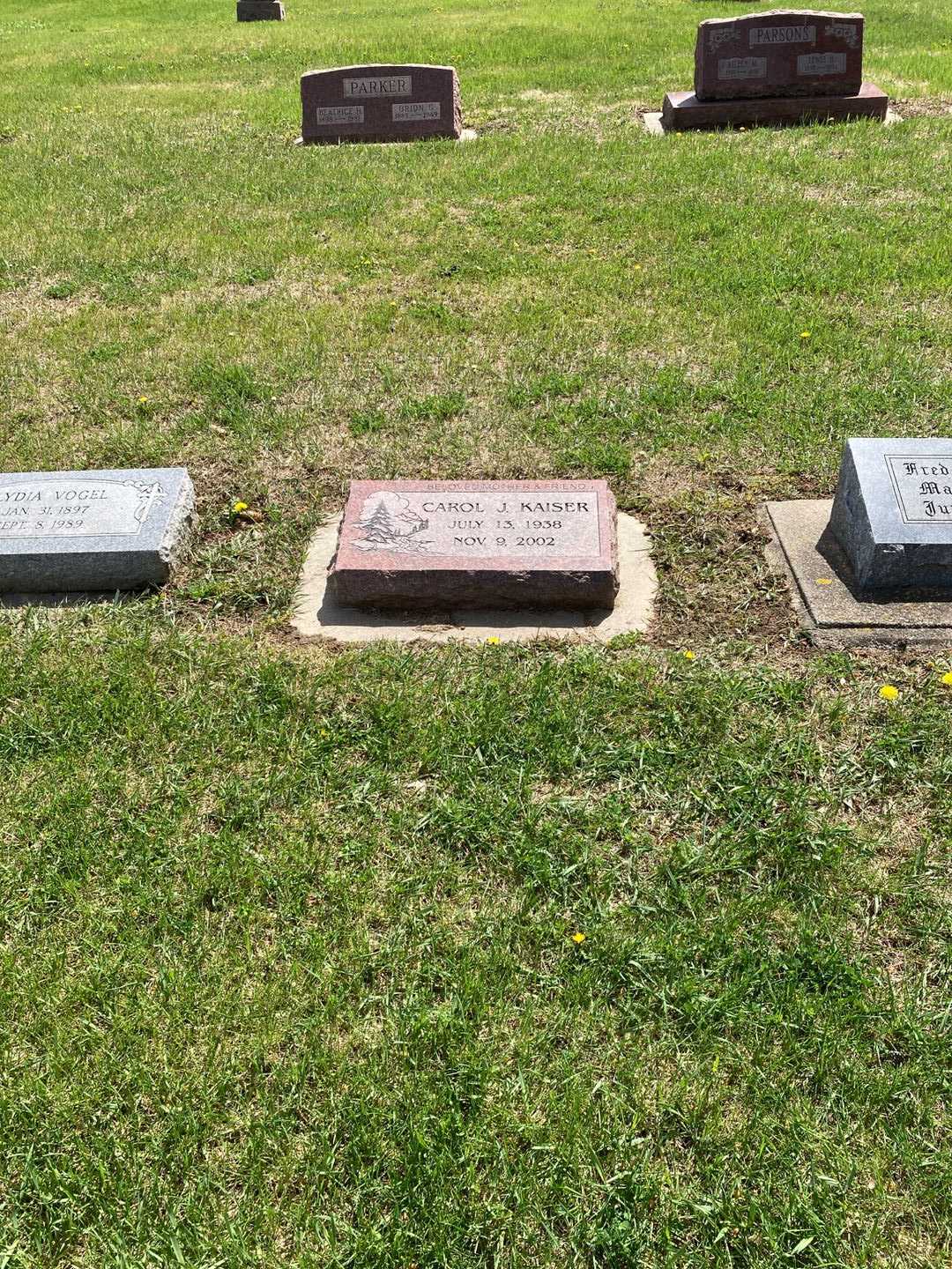 Carol Jean Kaiser's grave. Photo 2