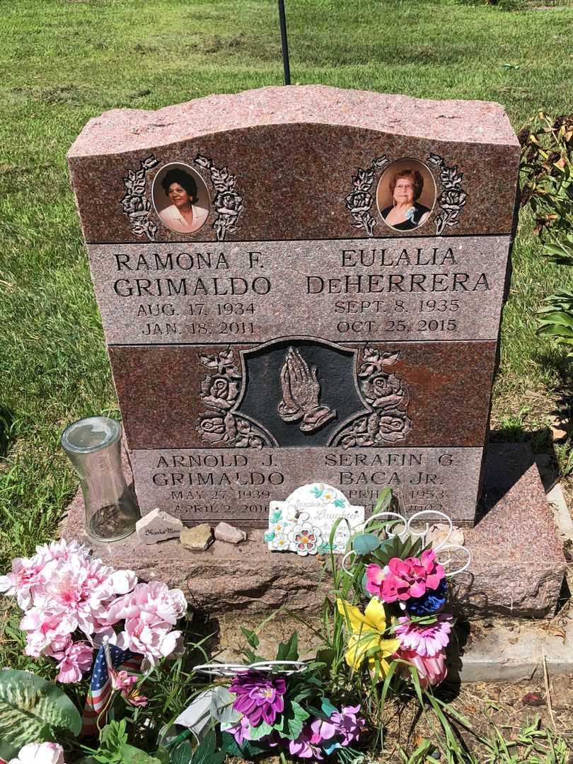 Eulalia DeHerrera's grave. Photo 1