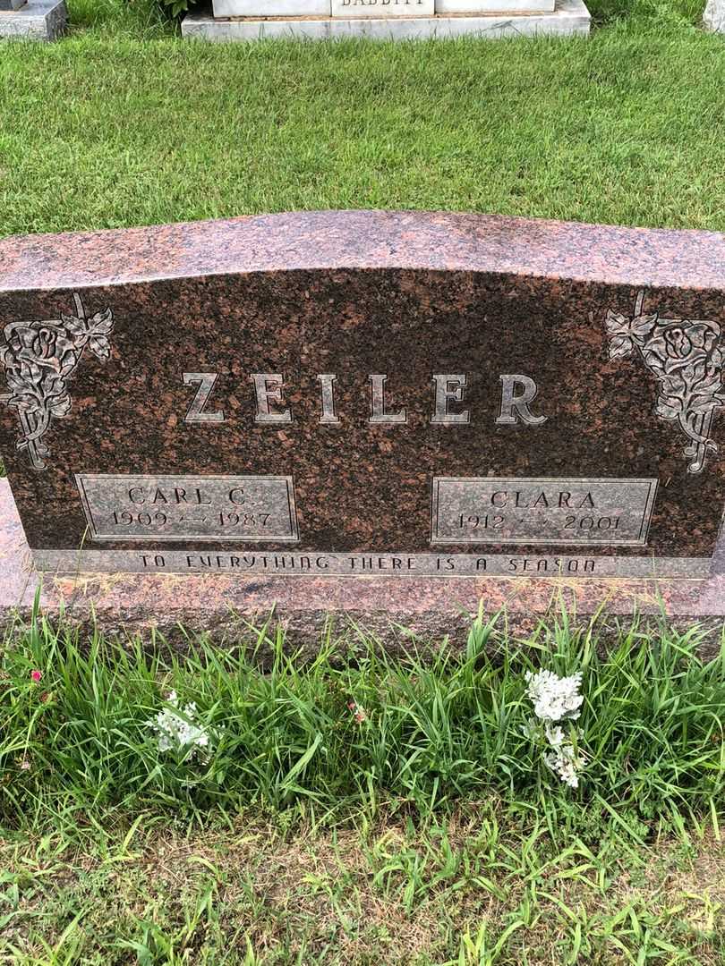 Carl C. Zeiler's grave. Photo 1