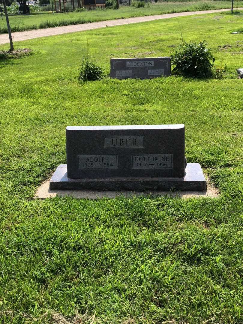 Adolph Uber's grave. Photo 2