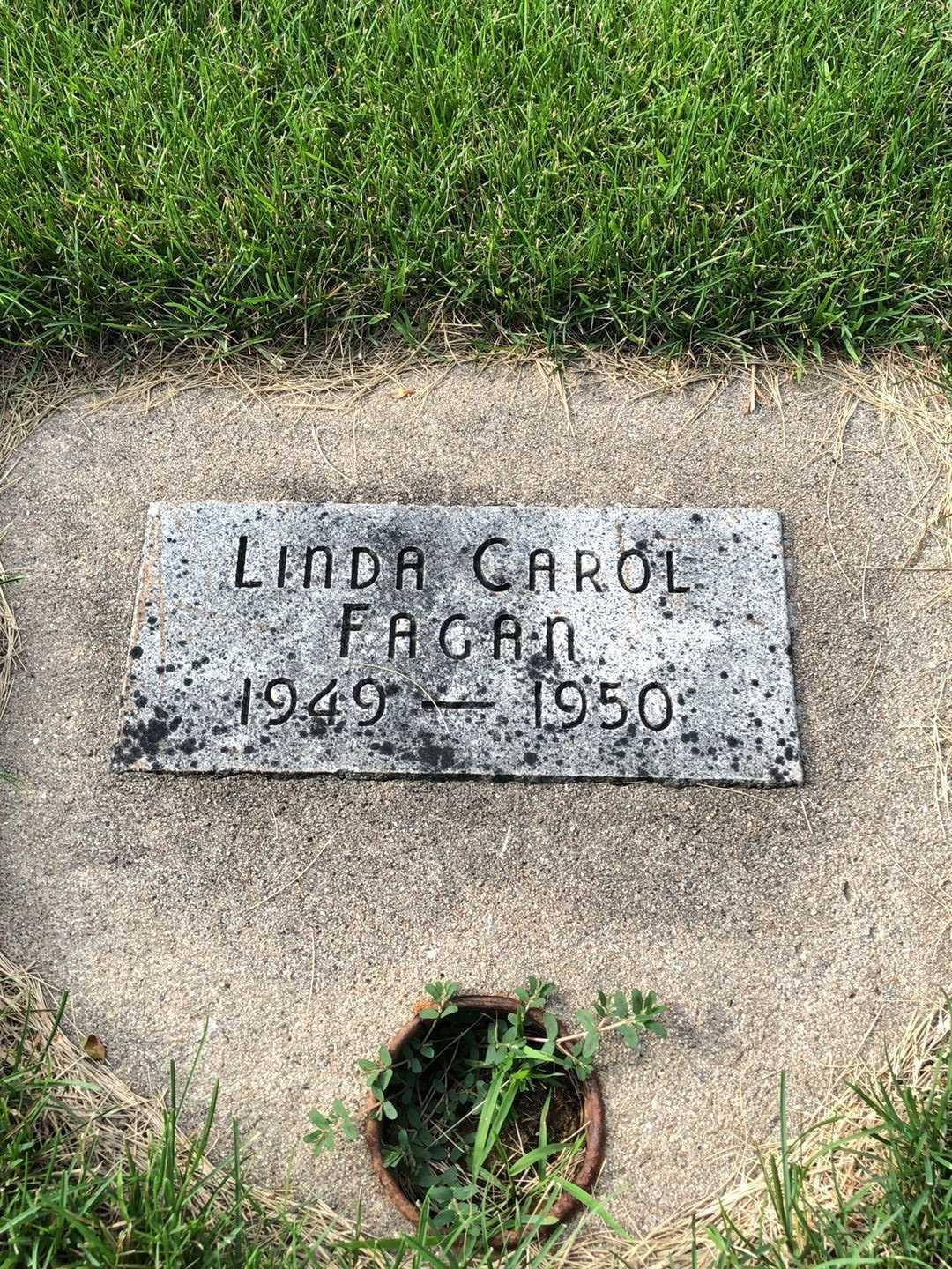 Linda Carol Fagan's grave. Photo 1