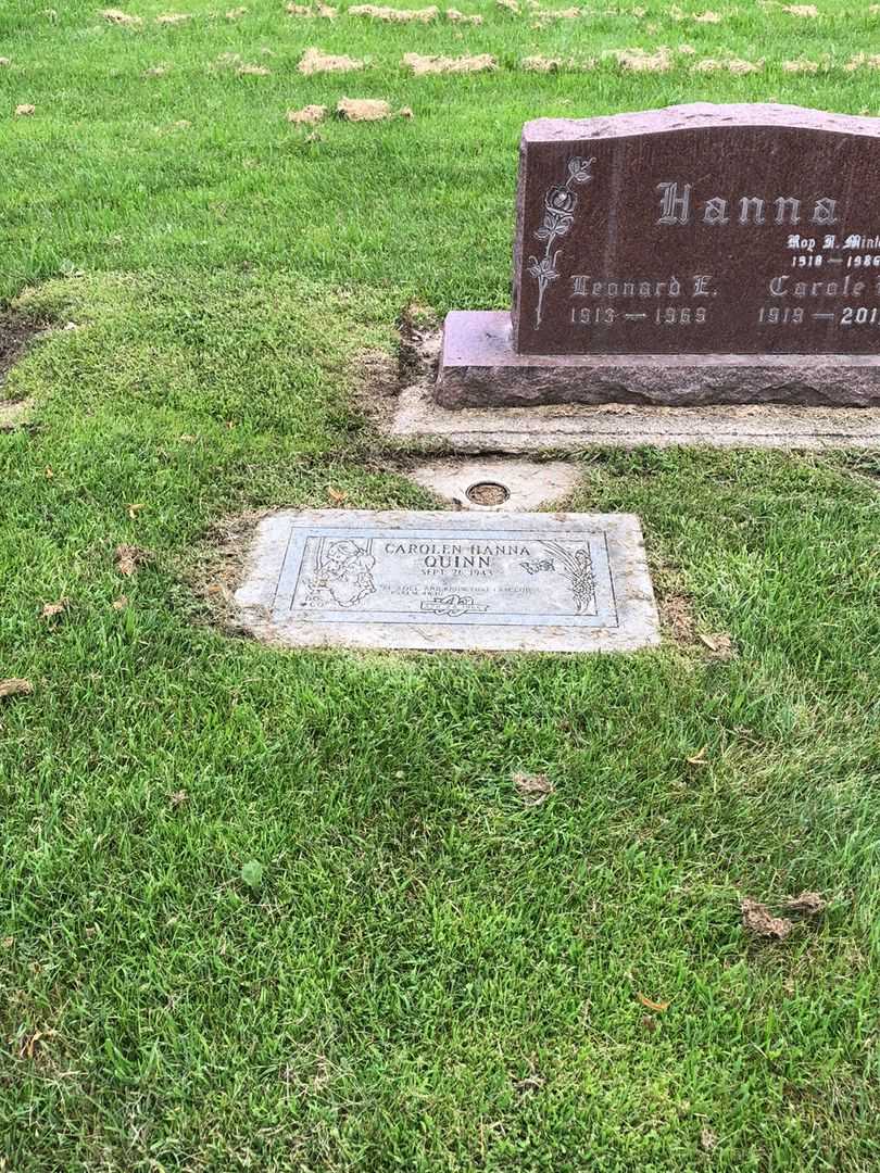 Leonard E. Hanna's grave. Photo 5
