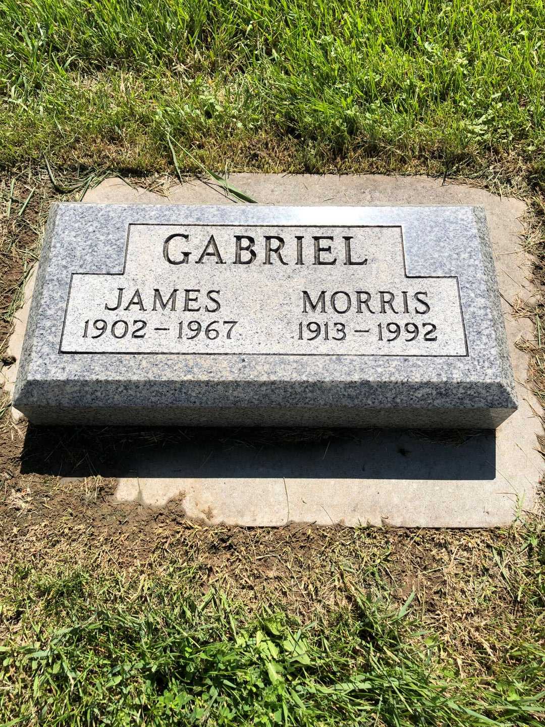 Morris Dudley Gabriel's grave. Photo 2