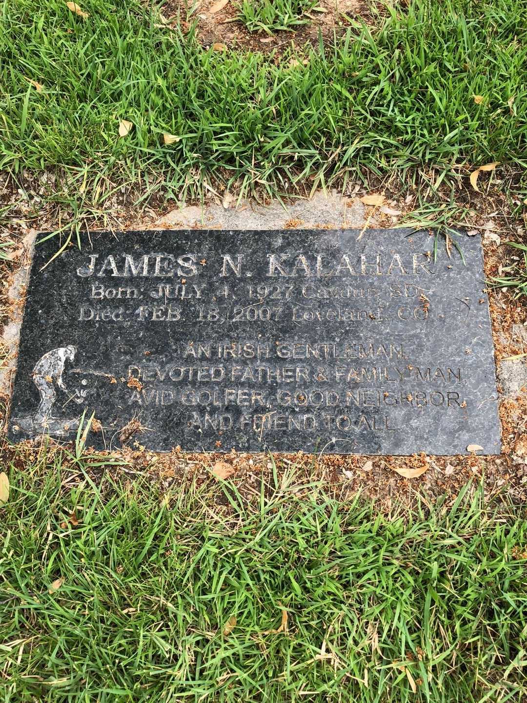 James Norman Kalahar's grave. Photo 5