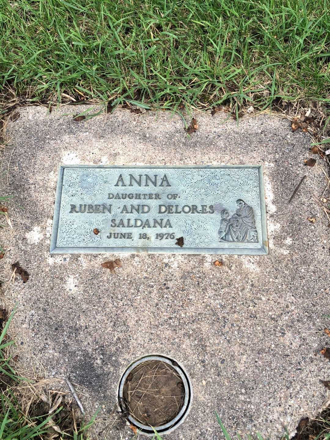 Anna Saldana's grave. Photo 1