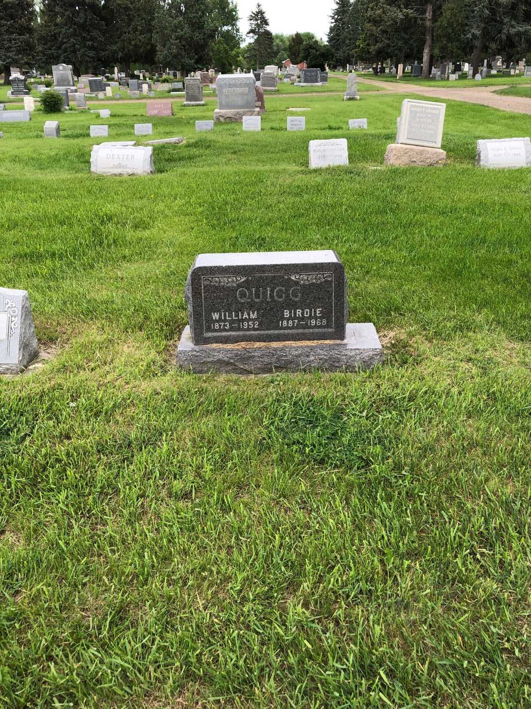 William Quigg's grave. Photo 2