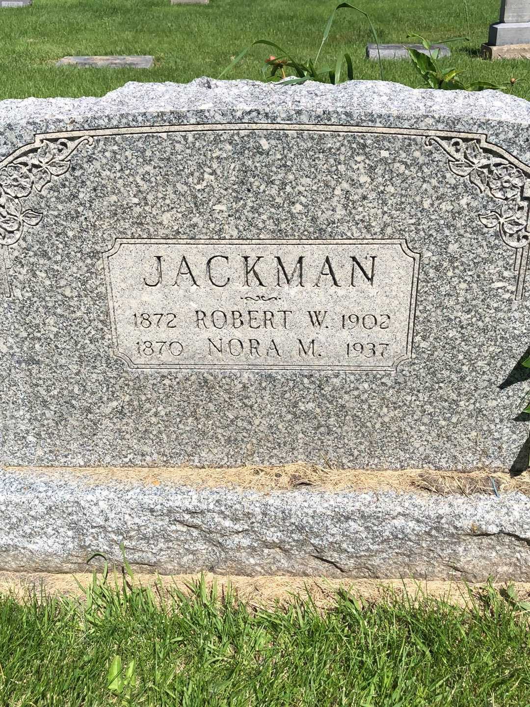 Robert Wilbur Jackman's grave. Photo 1