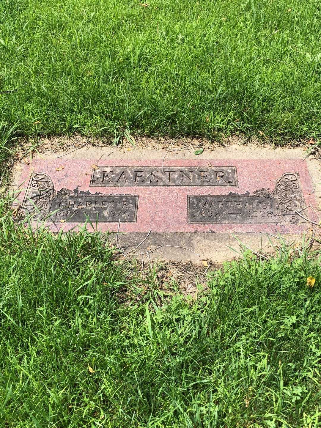 Charles E. Kaestner's grave. Photo 1