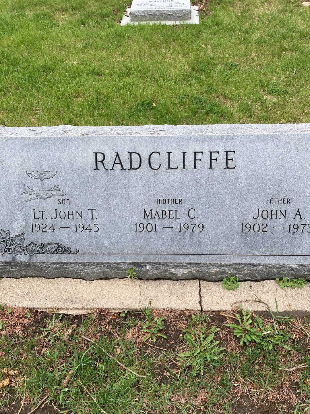 Jerome A. Radcliffe's grave. Photo 5