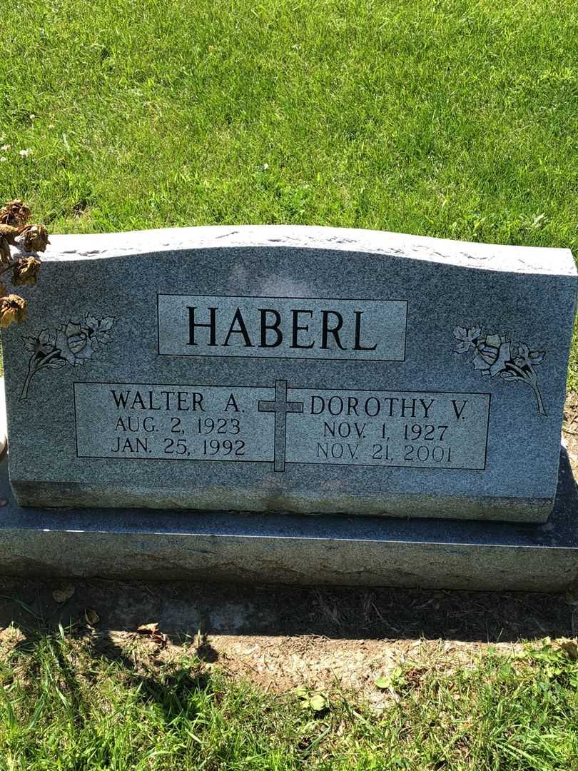 Walter A. Haberl's grave. Photo 1