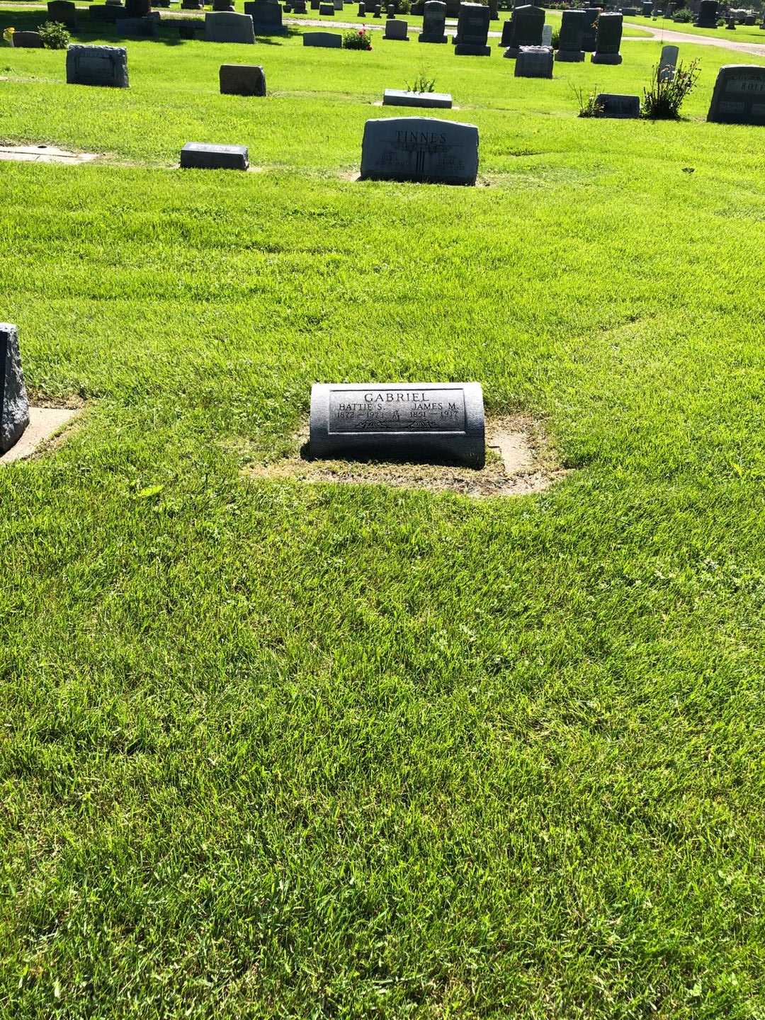 James M. Gabriel's grave. Photo 1