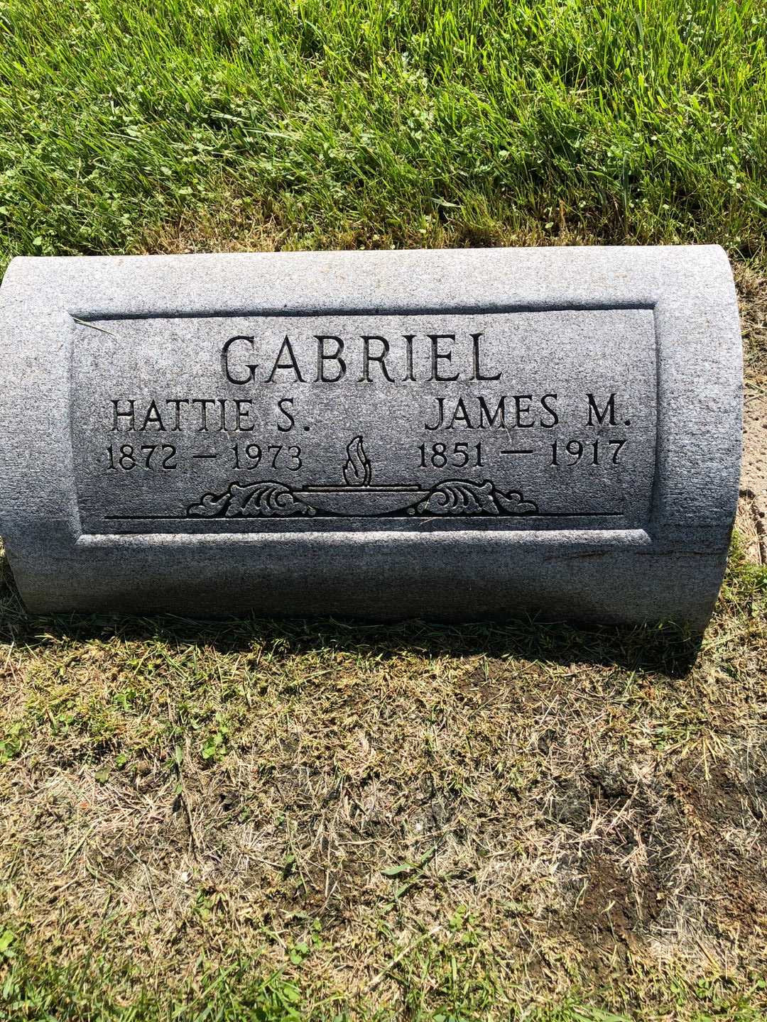 James M. Gabriel's grave. Photo 2