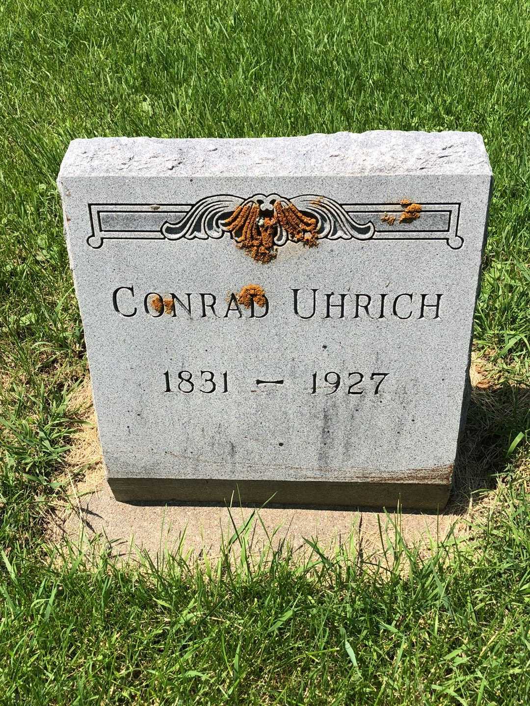 Conrad Uhrich's grave. Photo 1