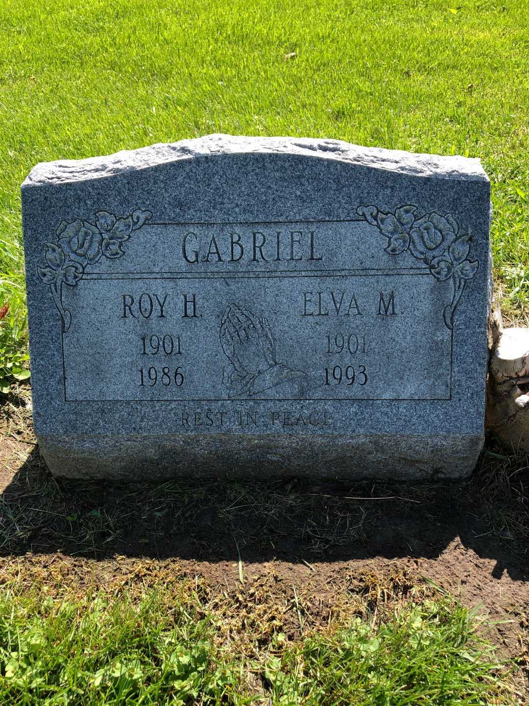 Roy Hubert Gabriel's grave. Photo 2