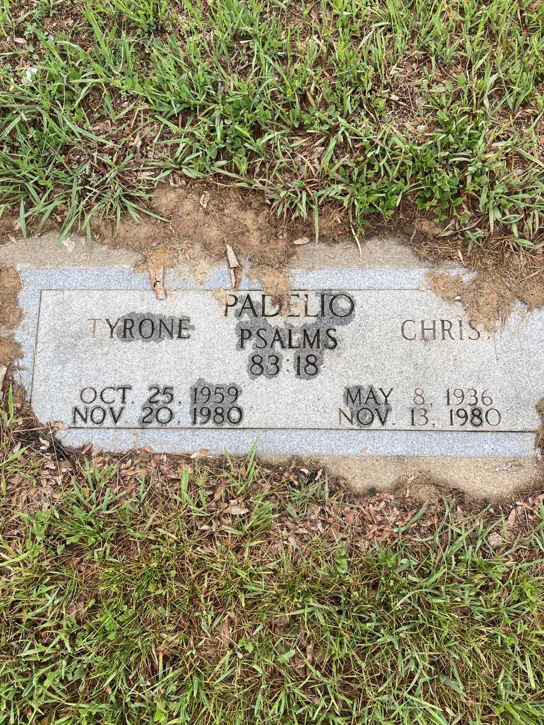 Christine Agnes "Chris" Padelio's grave. Photo 1