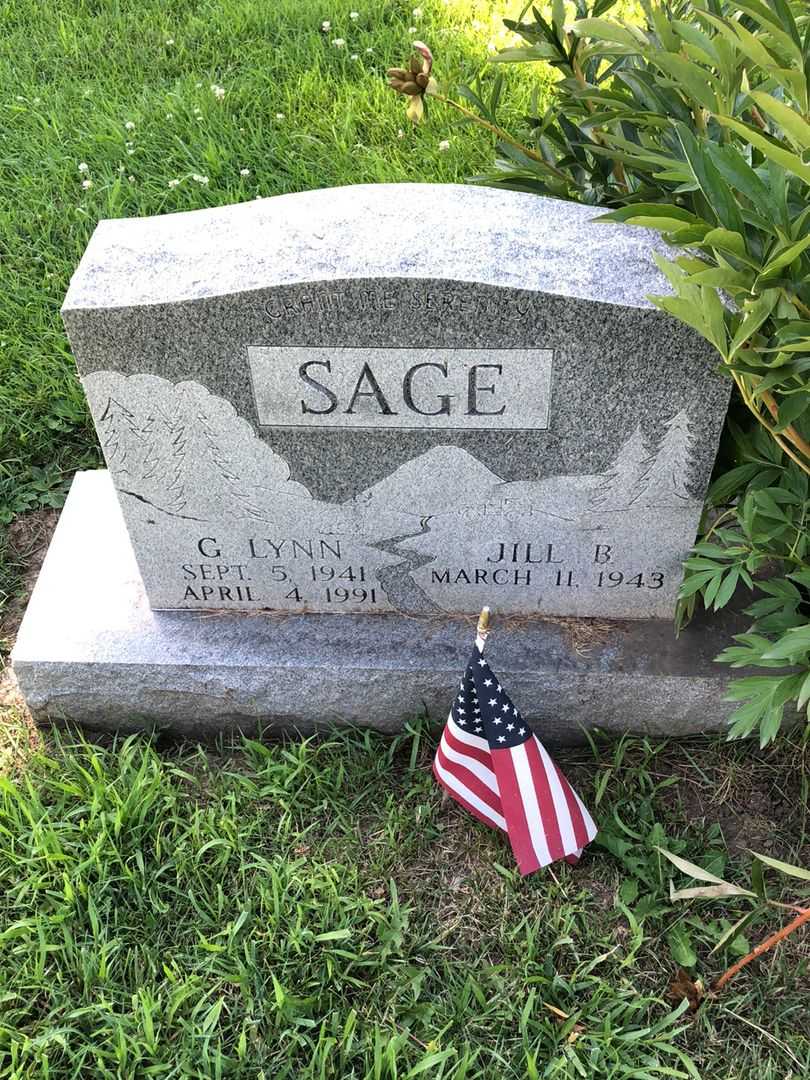 George Lynn Sage's grave. Photo 1