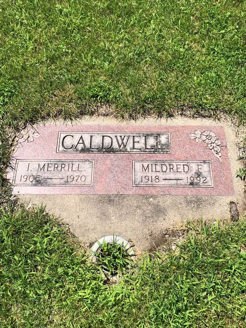 Ira Merrill Caldwell's grave. Photo 1