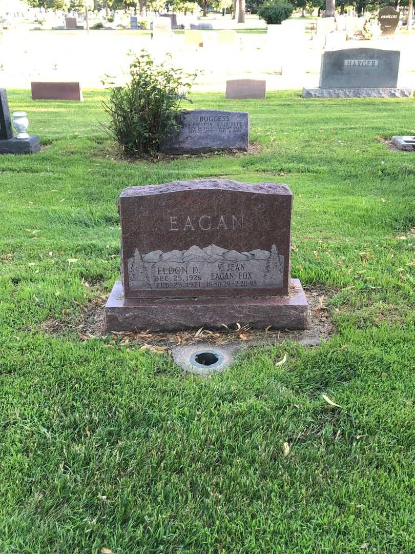 Eldon Dale Eagan's grave. Photo 2