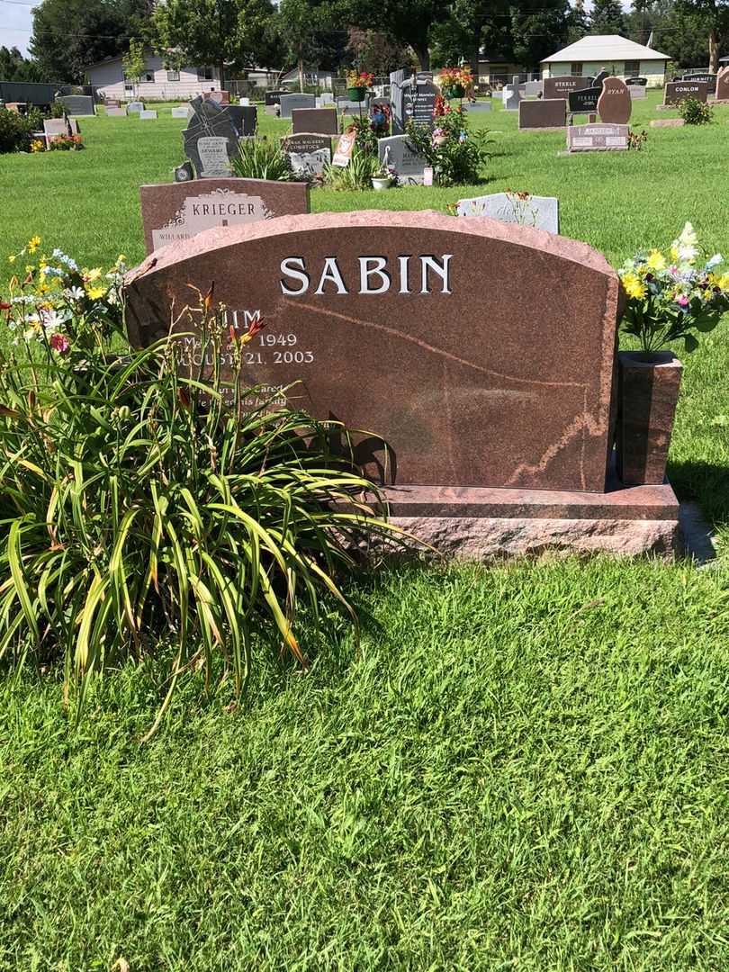 James Neil "Jim" Sabin's grave. Photo 2