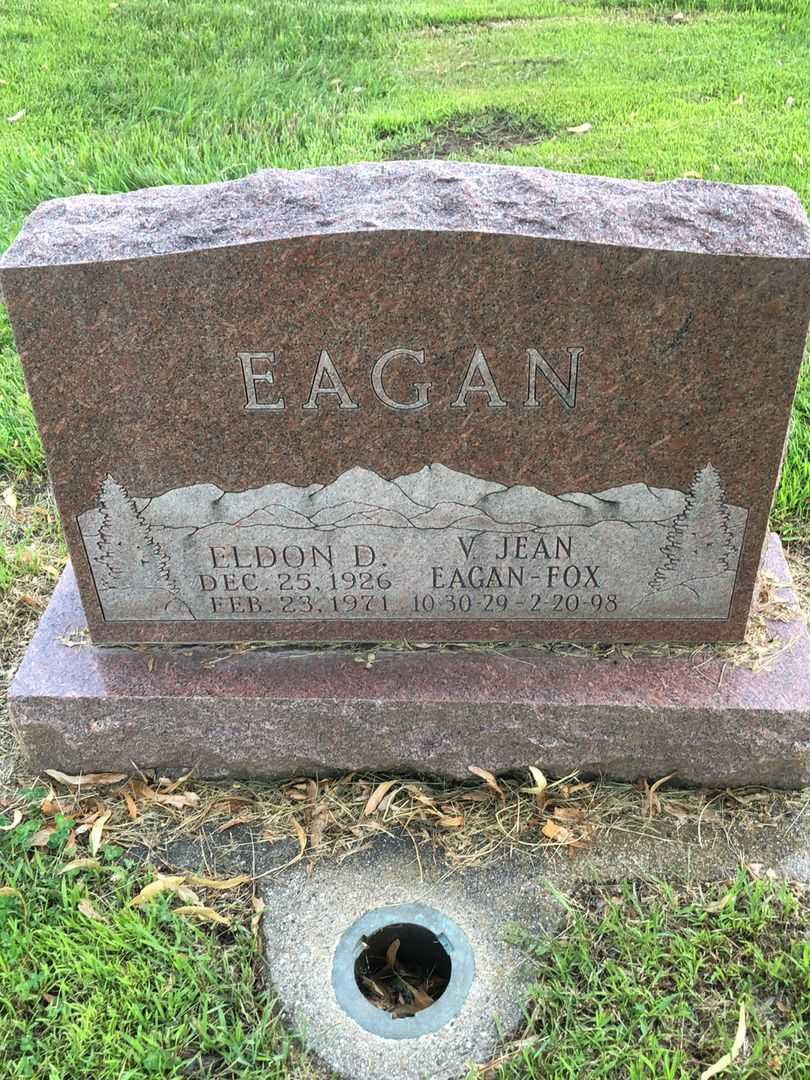 Eldon Dale Eagan's grave. Photo 1