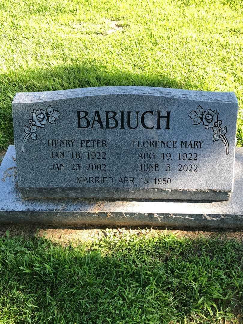 Henry Peter Babiuch's grave. Photo 1