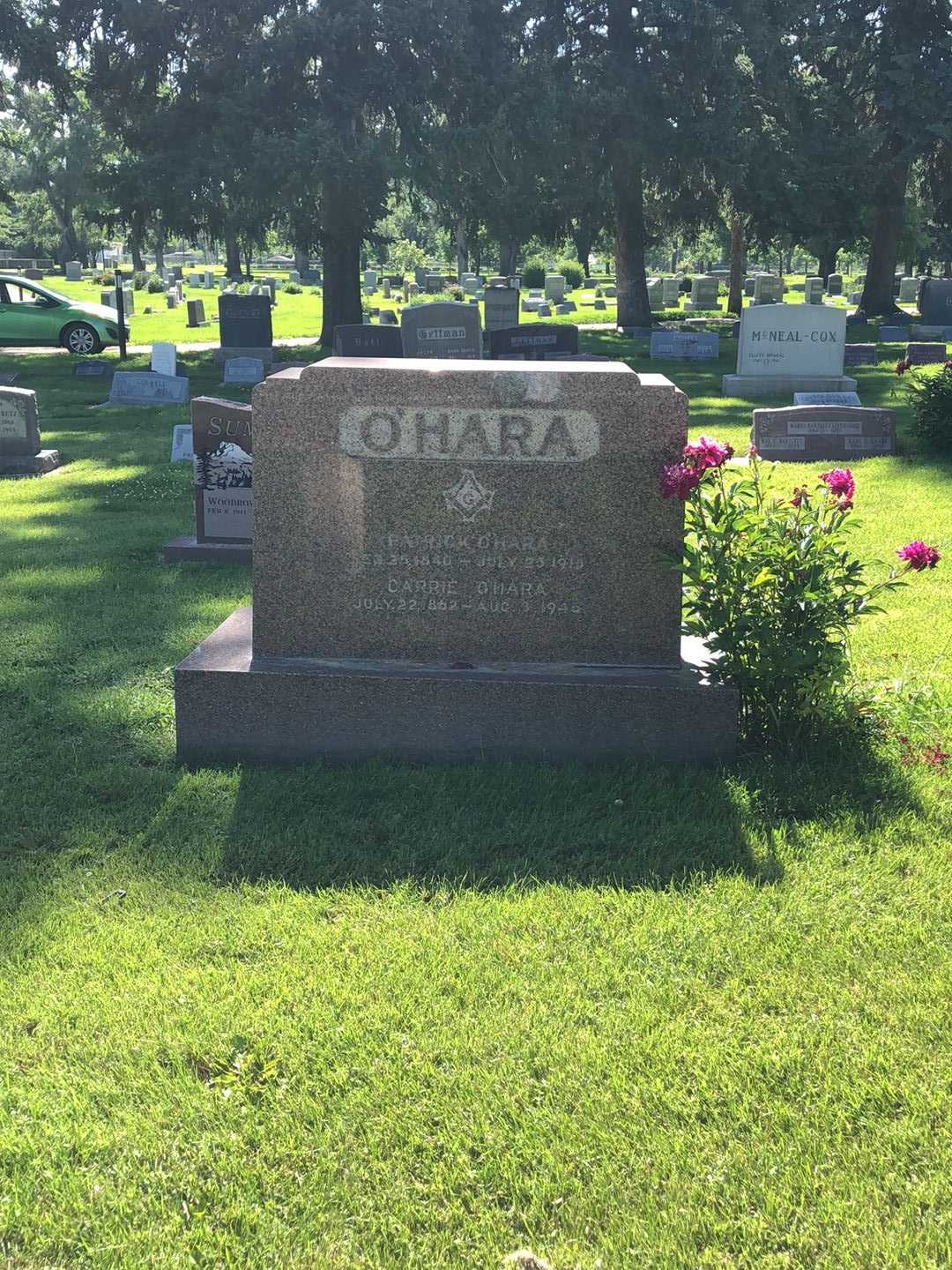 Carrie O'Hara's grave. Photo 2