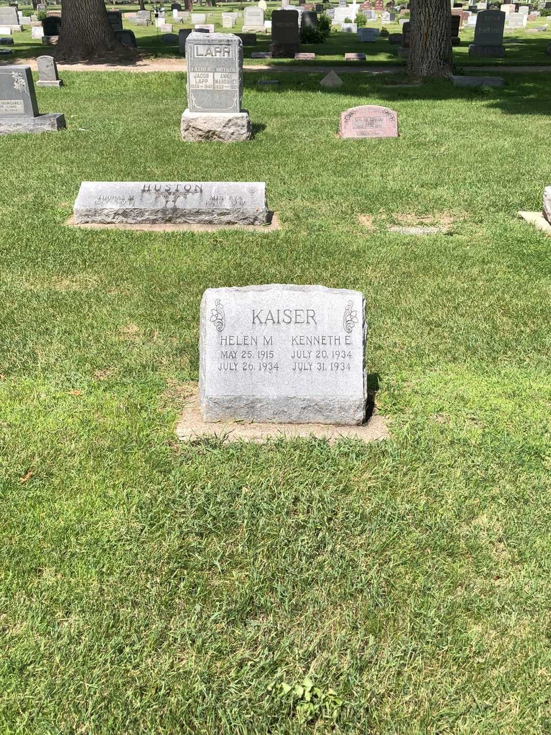 Kenneth Eugene Kaiser's grave. Photo 2