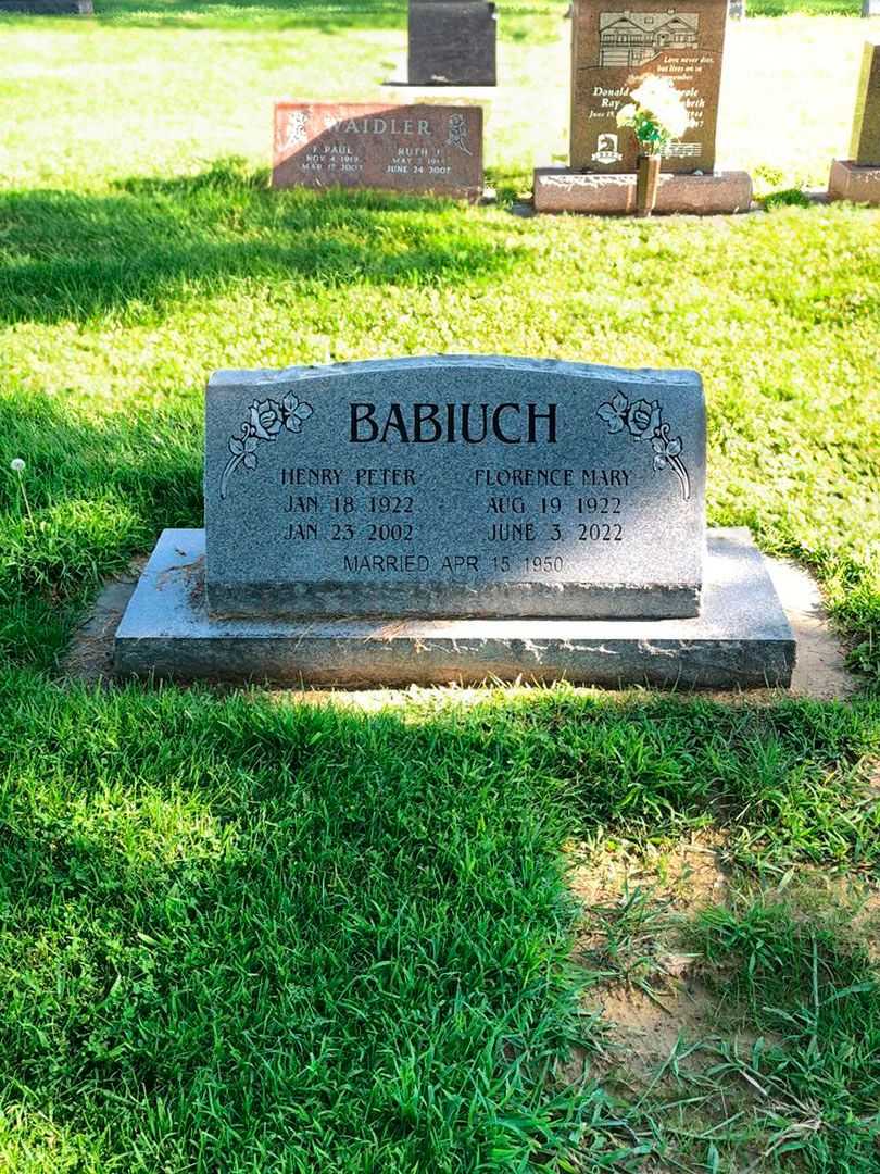 Florence Mary Babiuch's grave. Photo 2