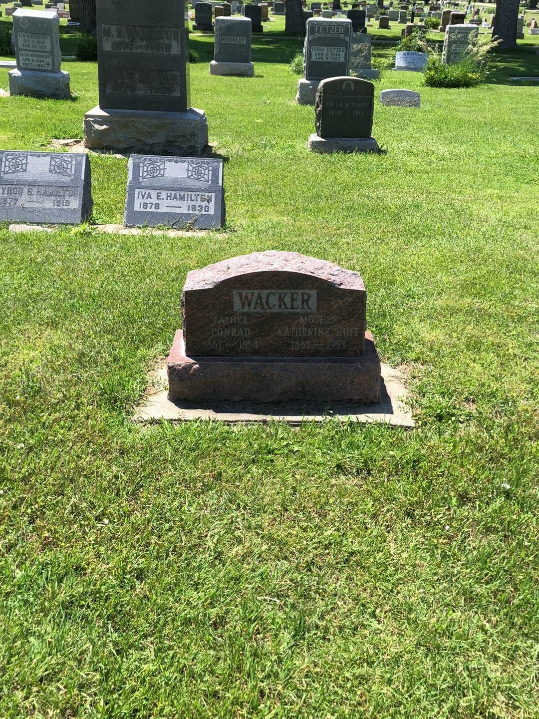 Conrad Wacker's grave. Photo 2