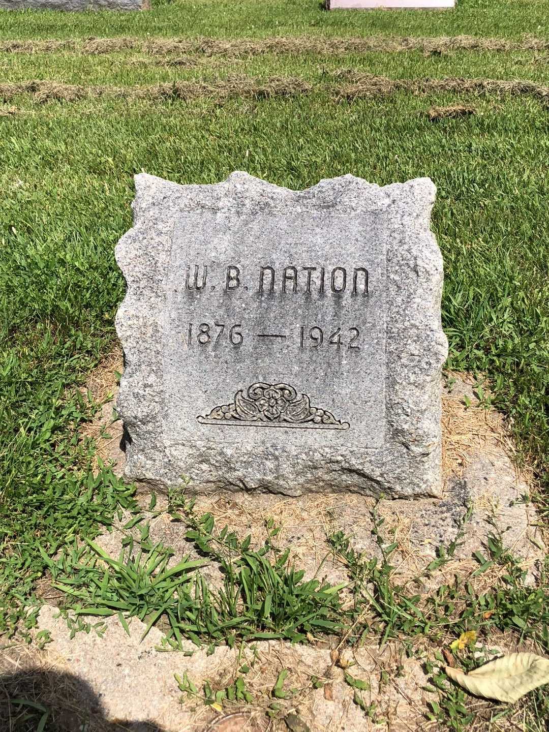 Walter Byron Nation's grave. Photo 1