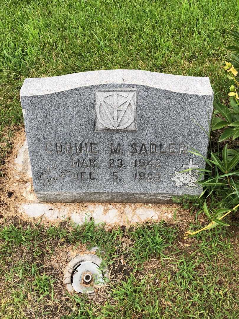 Connie M. Sadler's grave. Photo 1