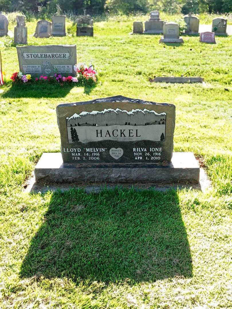 Rilva Ione Hackel's grave. Photo 2