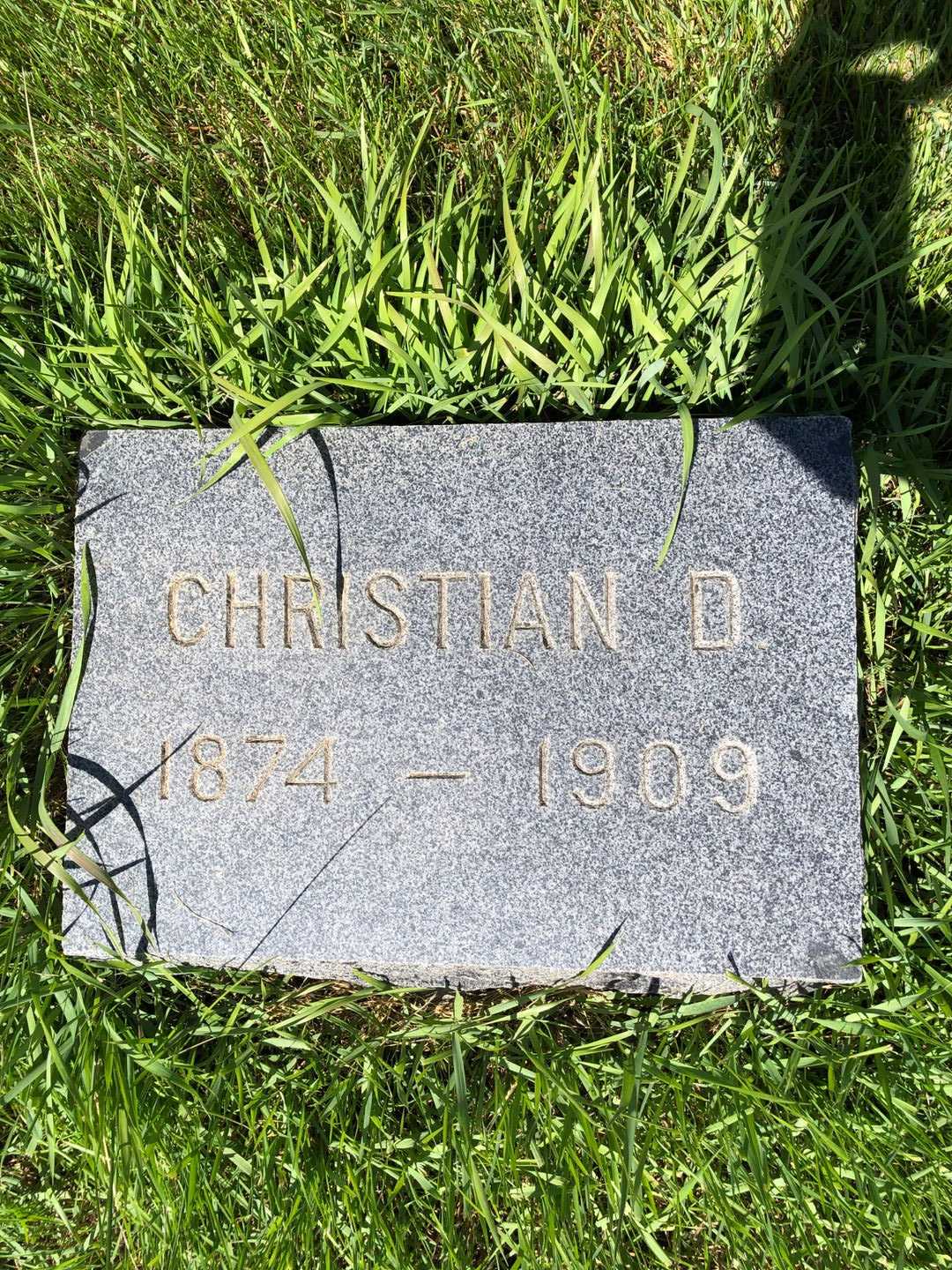 Christian D. Yantiss's grave. Photo 3