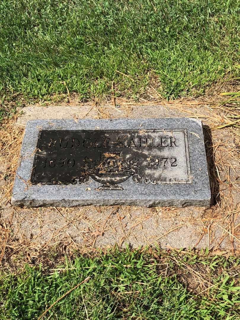 Rudolf Kahler's grave. Photo 1