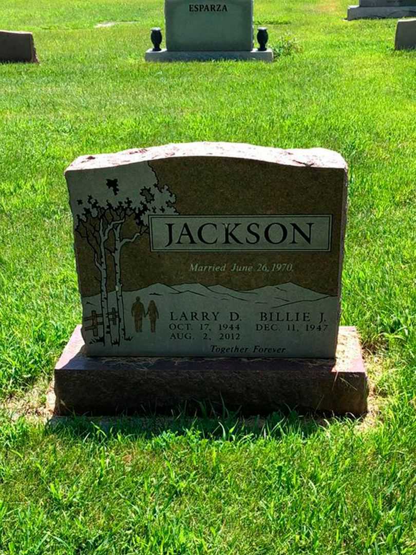 Billie J Jackson's grave. Photo 1